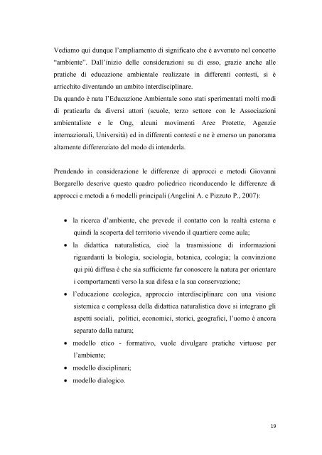 Tesi di laurea - Ambiente - Regione Emilia-Romagna