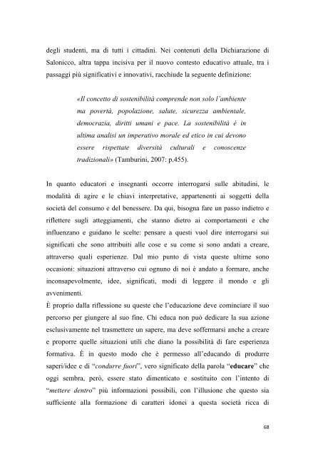 Tesi di laurea - Ambiente - Regione Emilia-Romagna