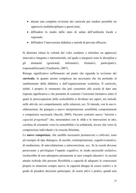 Tesi di laurea - Ambiente - Regione Emilia-Romagna