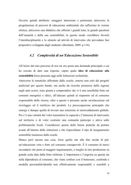 Tesi di laurea - Ambiente - Regione Emilia-Romagna