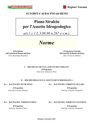 Norme PSAI - Ambiente - Regione Emilia-Romagna