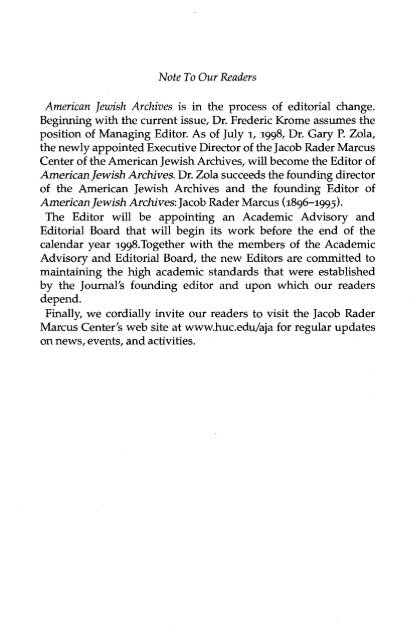 Review - American Jewish Archives