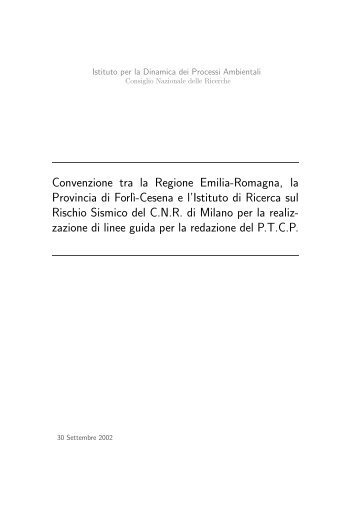 Studio di zonazione sismica in un'area vasta di pianura - Ambiente ...