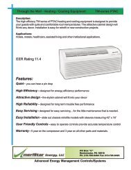 TW Series PTAC Spec Sheet rev 041612.cdr - AmeriStar Energy