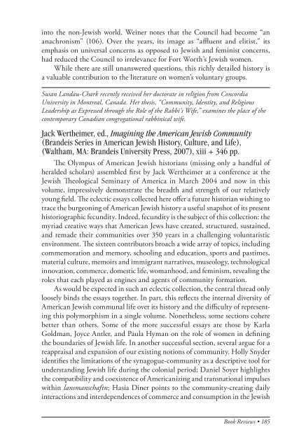 The American Jewish Archives Journal, Volume LXI 2009, Number 1