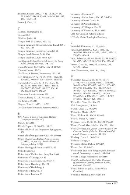 The American Jewish Archives Journal, Volume LXI 2009, Number 1