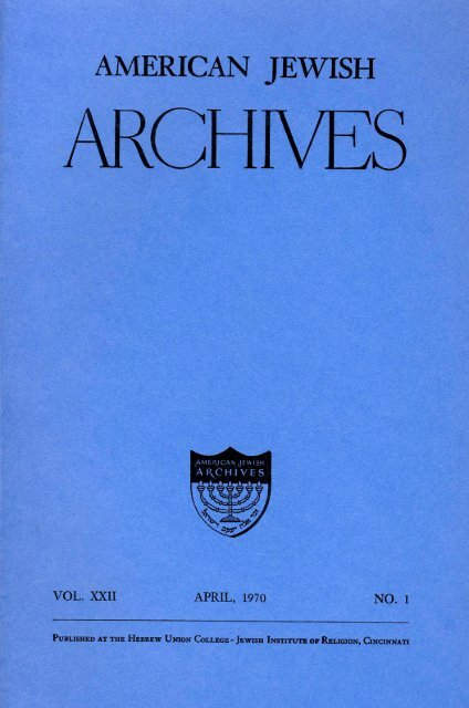 The American Jewish Archives