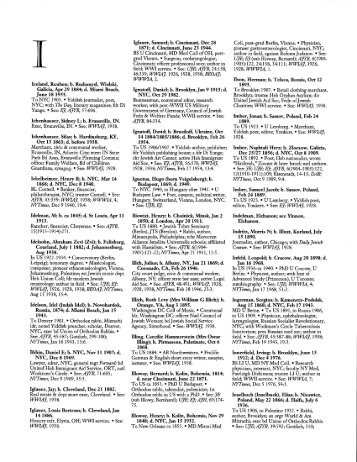 I | The Concise Dictionary of American Jewish Biography