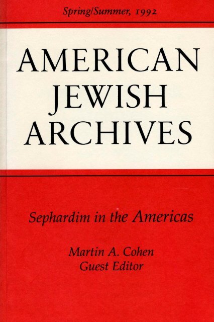 american jewish archives journal vol 44 no 01 1992