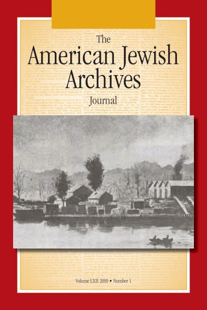 American Jewish Archives Journal