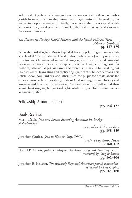 American Jewish Archives Journal, Volume 64, Numbers 1 & 2