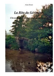 Bête du Gévaudan - Chronologie