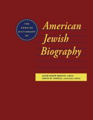 The Concise Dictionary of American Jewish Biography
