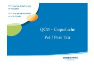 QCM Coqueluche - pré/post test - CLIN Sud-Ouest