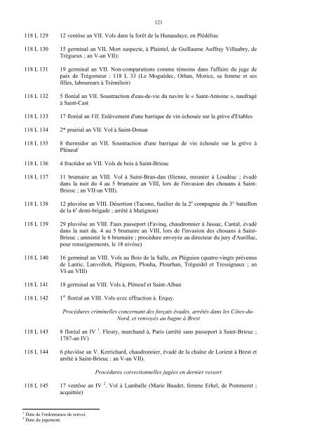 fonds judiciaires et pénitentiaires de la période révolutionnaire