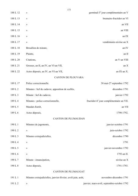 fonds judiciaires et pénitentiaires de la période révolutionnaire