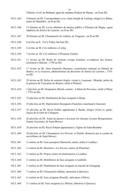 fonds judiciaires et pénitentiaires de la période révolutionnaire