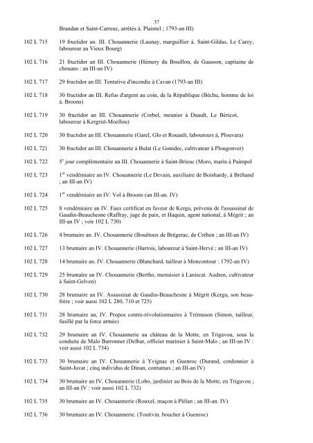 fonds judiciaires et pénitentiaires de la période révolutionnaire