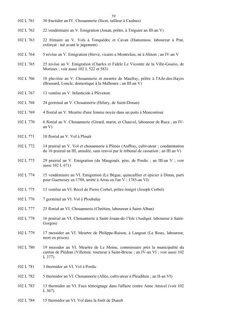 fonds judiciaires et pénitentiaires de la période révolutionnaire