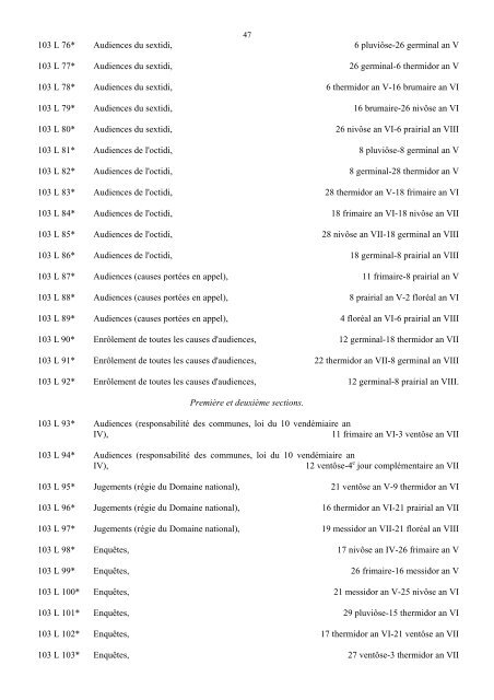 fonds judiciaires et pénitentiaires de la période révolutionnaire