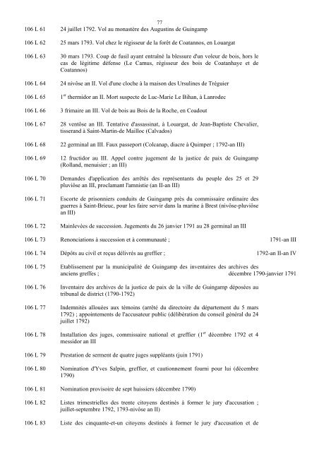 fonds judiciaires et pénitentiaires de la période révolutionnaire