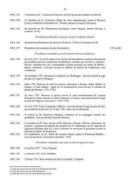 fonds judiciaires et pénitentiaires de la période révolutionnaire