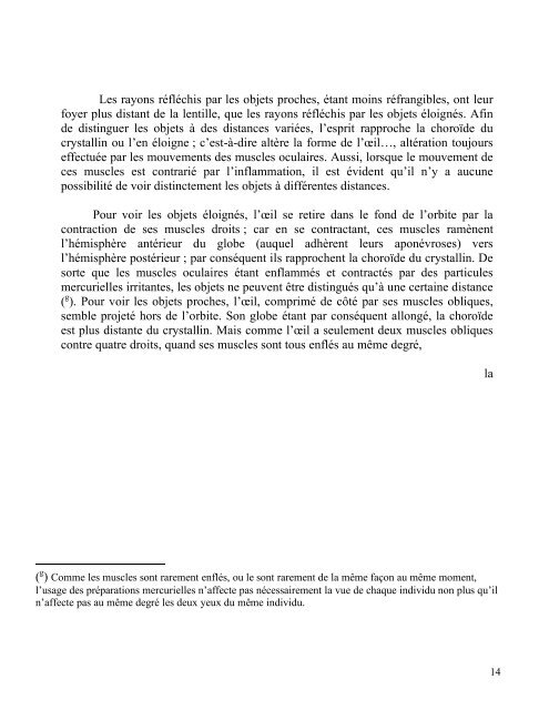 DE LA PRESBYTIE ACCIDENTELLE - Jean-Paul Marat