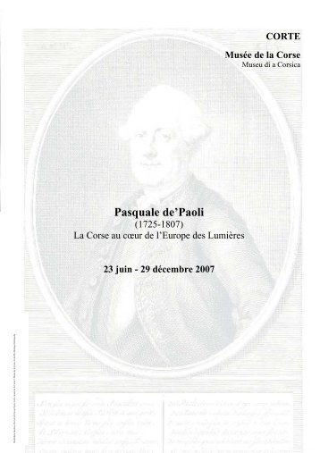 Pasquale de'Paoli (1725-1807) - Musée de la Corse