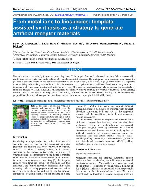 Template for Electronic Submission of Organic Letters - Advanced ...