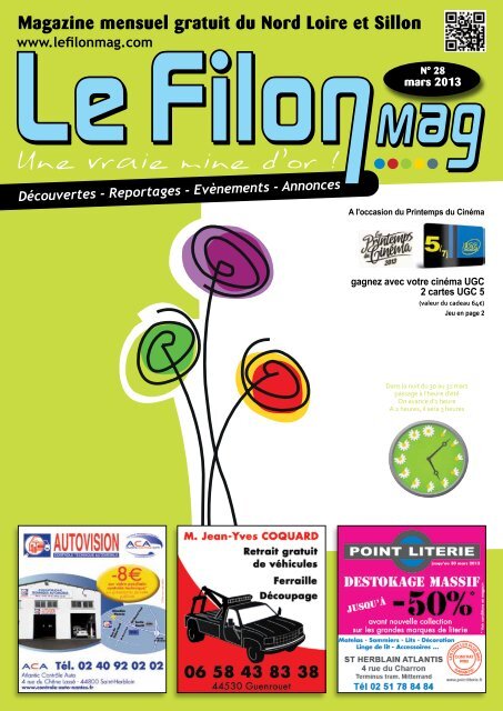 Magazine mensuel gratuit du Nord Loire et Sillon - Le FiLON MAG