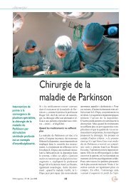 Chirurgie de la maladie de Parkinson - (CHU) de Poitiers