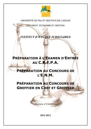 Préparation au concours de Greffier en Chef et de Greffier