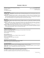 CURRICULUM VITAE - NYU Social Neuroscience Lab