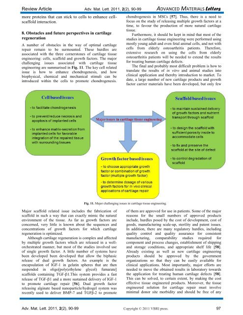 Cartilage tissue engineering: current scenario and challenges