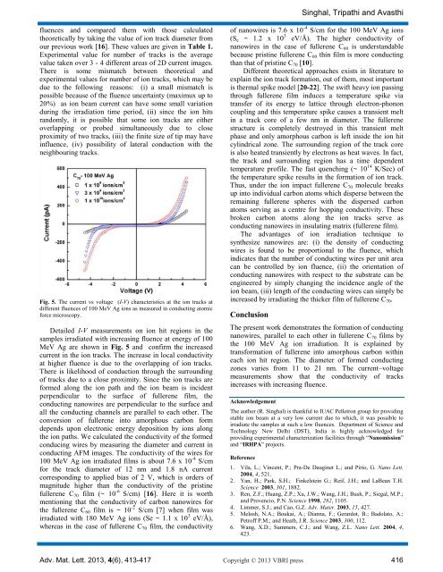 Synthesis of carbon nanowires by SHI irradiation of fullerene C70 ...