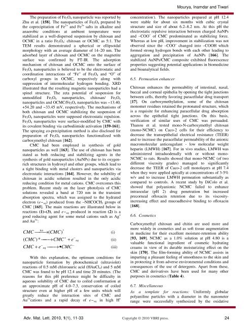 Carboxymethyl chitosan and its applications - Advanced Materials ...