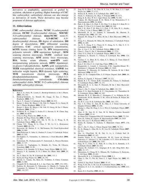 Carboxymethyl chitosan and its applications - Advanced Materials ...