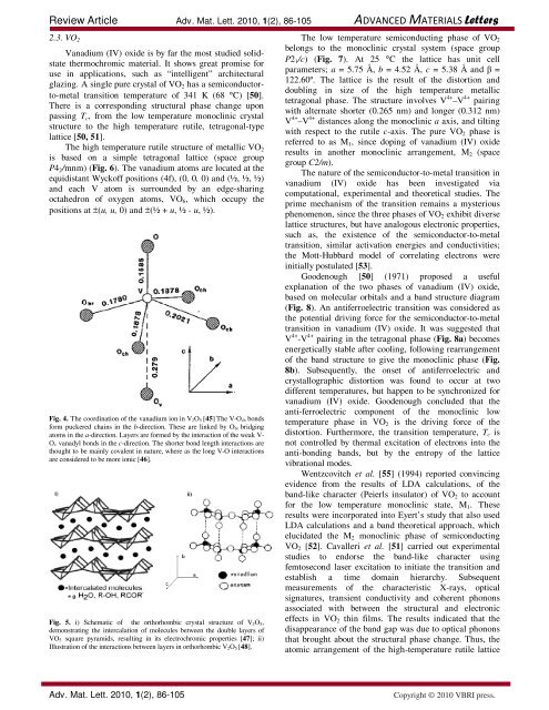 Solid state thermochromic materials - Advanced Materials Letters