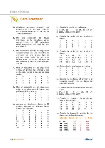 Estadística - Amolasmates