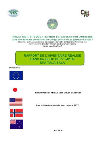 Rapport du Congo-Projet Afro. Inventaire - ITTO