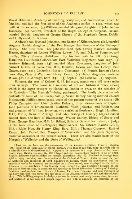 History of the Johnstones, 1191-1909, with ... - Electric Scotland