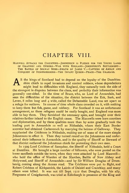 History of the Johnstones, 1191-1909, with ... - Electric Scotland