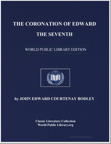 the coronation of edward the seventh - World eBook Library