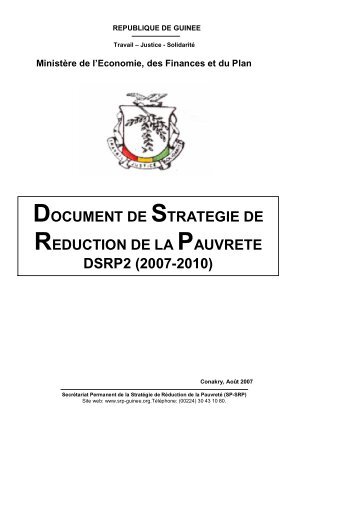 document de strategie de reduction de la pauvrete ... - CDA - OMVS