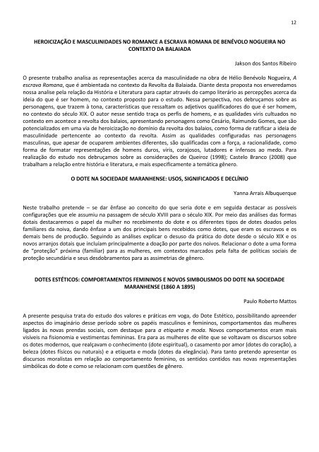 caderno de resumo ii simpósio de história do maranhão oitocentista