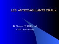 Focus sur les anticoagulants oraux - Dr. Nicolas Farthouat