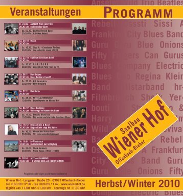 Revival Band & Volker Rebell Osssti Sissi A Frankfurt ... - Wiener Hof