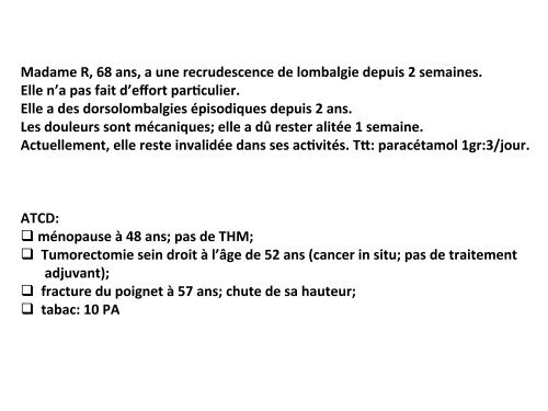 Fracture Tassement Vertébral