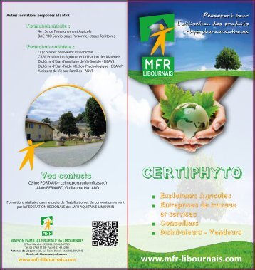 Télécharger la fiche au format PDF - MFR du Libournais