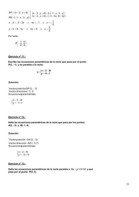 Geometría analítica - Amolasmates